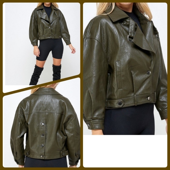 Rivir Army Green Vegan Jacket - Picture 1 of 1